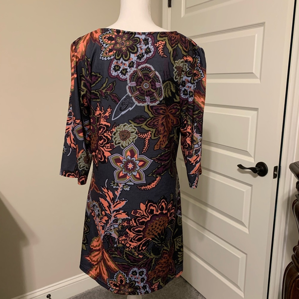 Empire Waist Dress Fall Colors - Picture 3 of 5